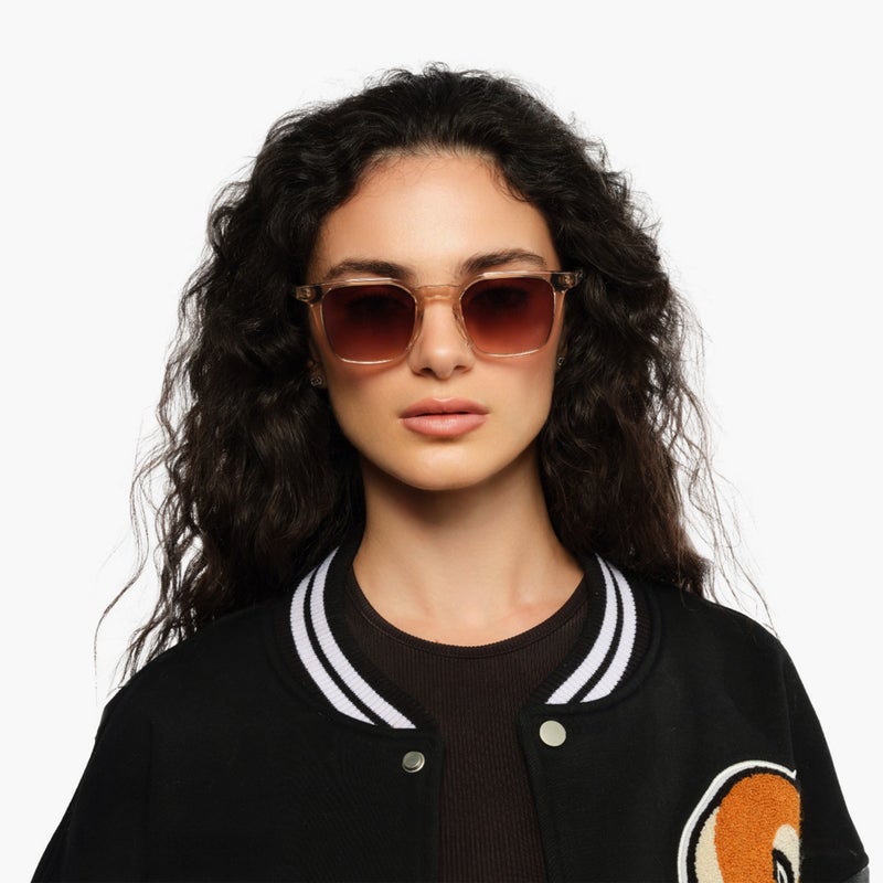 30Sundays Twyla 50MM Brown Square Sunglasses for Women - Image 5